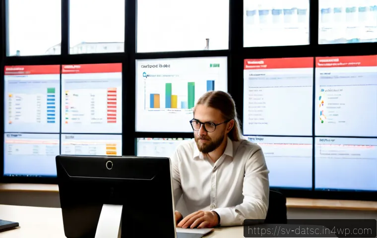 SQL 쿼리 최적화 실패 사례 분석 - Photorealistic Swedish office scene illustrating a failed SQL query optimization: a focused database...